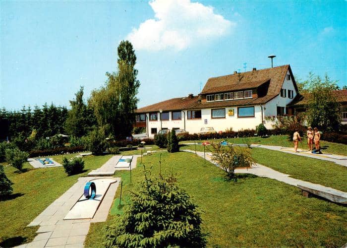 Donzdorf Goeppingen BW  Gaststaette Schurrenhof Minigolfanlage – Ansichtskarte Donzdorf