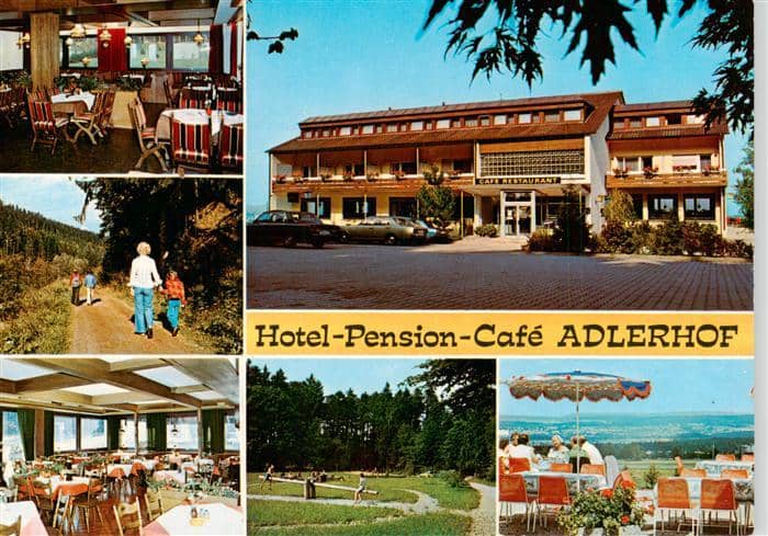 Straubenhardt Enzkreis BW Hotel Pension Adlerhof Restaurant Terrasse Wanderung – Ansichtskarte Straubenhardt