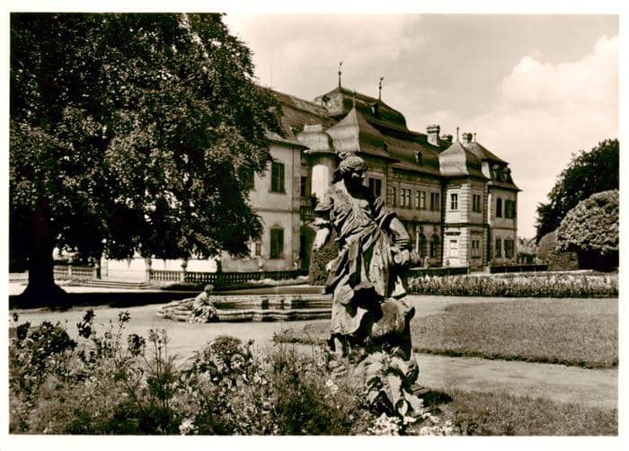 Veitshoechheim Wuerzburg Bayern Nordseite des Schloesschens Park – Ansichtskarte Veitshöchheim