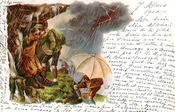 Foersterei Gewitter Lito – Ansichtskarte