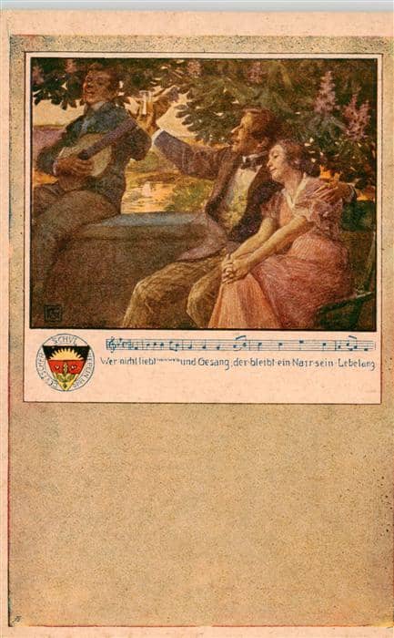 Schulverein Deutscher Nr. Nr. 63 Wein Lito – Ansichtskarte