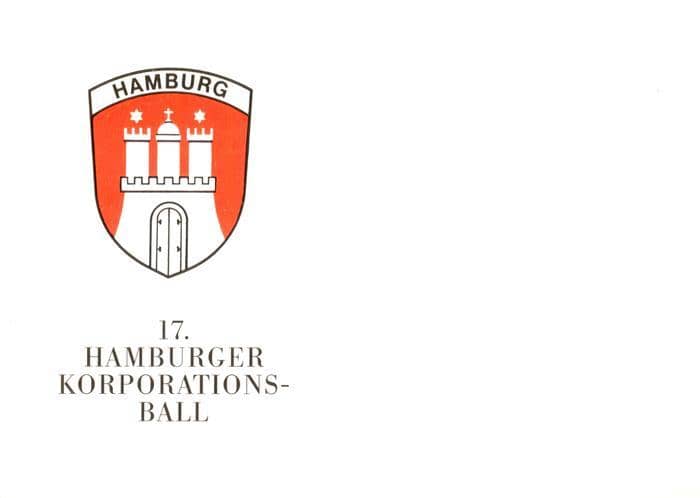 Studentika Hamburger Korporations-Ball – Ansichtskarte