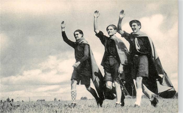 Pfadfinder Scouts Les Compagnons de France au Camp – Ansichtskarte