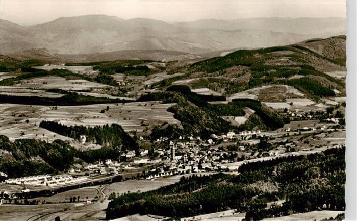 Elzach Emmendingen BW Blick vom Hoernleberg – Ansichtskarte Elzach