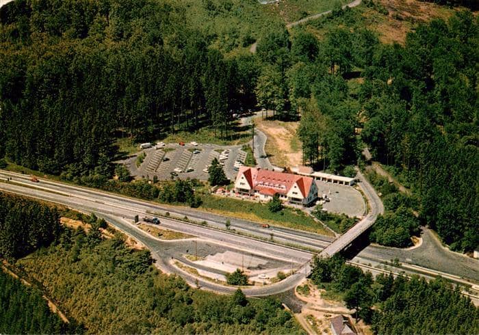 Autobahn Autostrada Autoroute Rasthaus Rimberg – Ansichtskarte