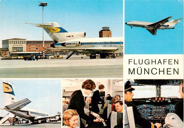 Flughafen Airport Aeroporto Muenchen – Ansichtskarte