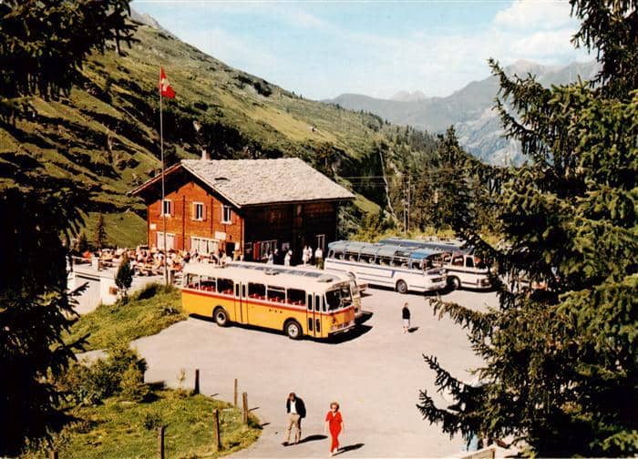 Postbus Omnibus Vals-Zervreila – Ansichtskarte