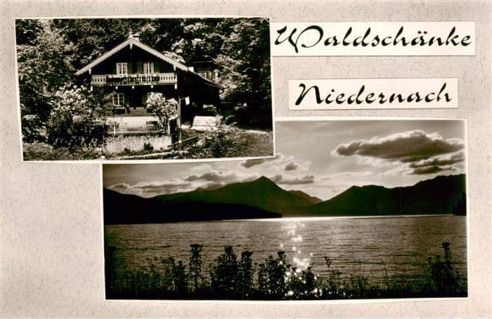 Jachenau Bad Toelz-Wolfratshausen Bayern Waldschaenke Niedernach Panorama – Ansichtskarte Jachenau