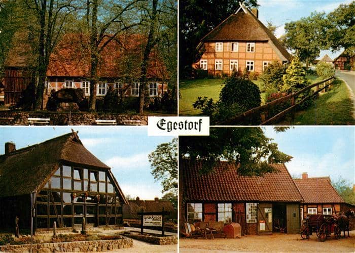 Egestorf  Nordheide HARBURG Niedersachsen Fa Graubner Einrichtungen Teilansichte – Ansichtskarte Egestorf