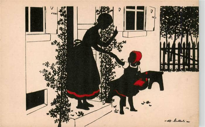 Maerchen Sagen fairy tale conte Rotkaepchen G.K.V.B. Nr. 555/2 – Ansichtskarte