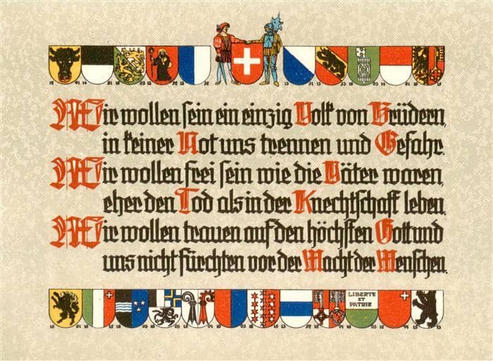 Landesausstellung Zuerich 1939 Flagen – Ansichtskarte