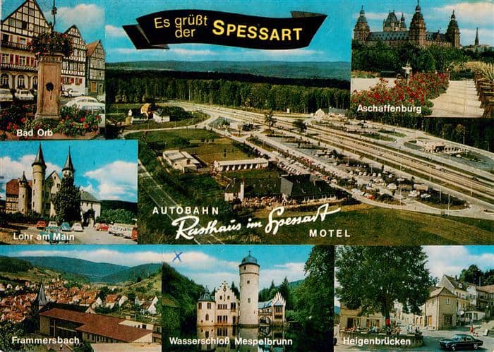 Autobahn Autostrada Autoroute Spessart – Ansichtskarte