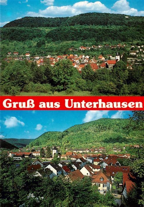 Unterhausen Lichtenstein Panorama – Ansichtskarte Lichtenstein