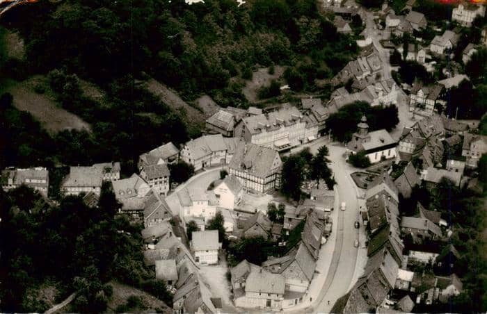 Bad Grund Fliegeraufnahme – Ansichtskarte Bad Grund (Harz)