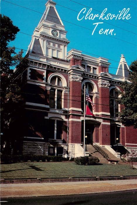 Clarksville Tennessee Montgomery Co Courthouse – Ansichtskarte Clarksville