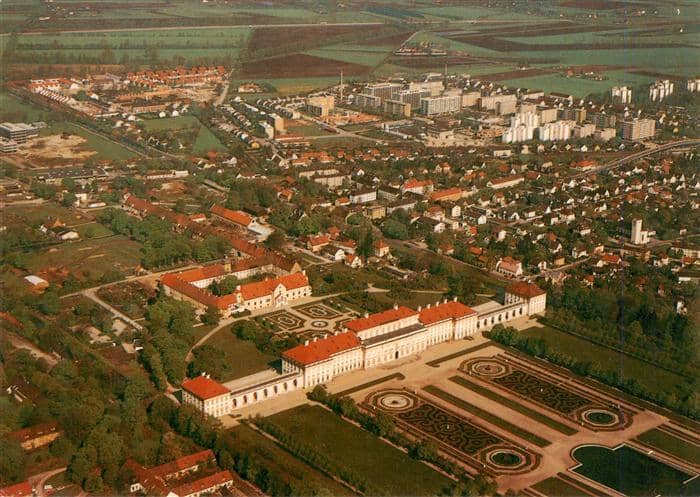 Oberschleissheim Ansicht mit Schloss – Ansichtskarte Oberschleissheim