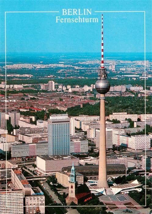 BERLIN  CITY Fernsehturm – Ansichtskarte Berlin