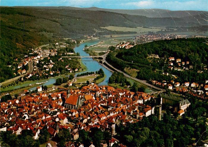 Hann. Muenden Fliegeraufnahme – Ansichtskarte Hann. Münden