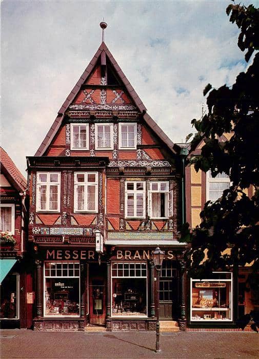 Celle  Niedersachsen Fachwerkhaus in der Zoellnerstrasse – Ansichtskarte Celle