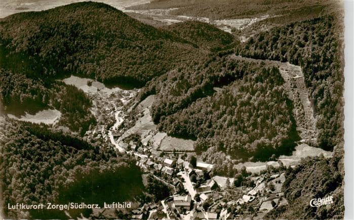 Zorge Harz Panorama Luftkurort – Ansichtskarte Zorge