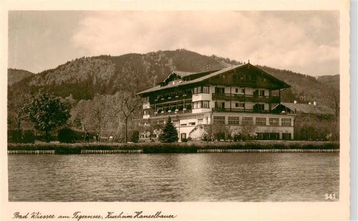 Bad Wiessee Tegernsee Kurheim Hanselbauer – Ansichtskarte Abwinkl