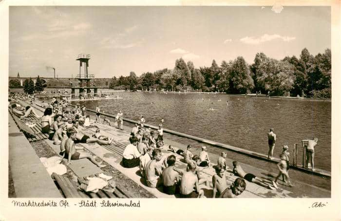 Marktredwitz Staedt Schwimmbad – Ansichtskarte Marktredwitz