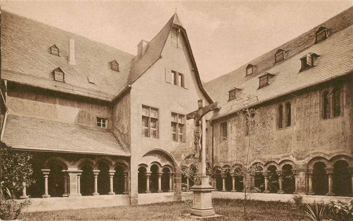 Aschaffenburg Main Stiftskirche Kreuzgang – Ansichtskarte Aschaffenburg