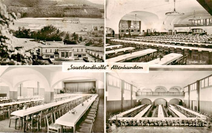 Altenhundem Sauerlandhalle Gr Saal Kl Saal – Ansichtskarte Lennestadt