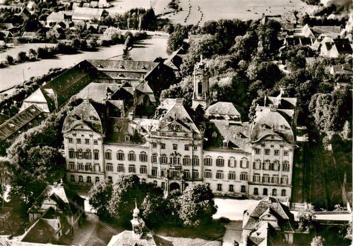 Ellingen Soltau Schloss Fliegeraufnahme – Ansichtskarte Soltau