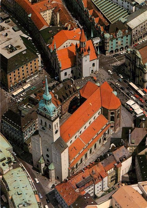 Muenchen Bayern Turm Alter Peter und St Peterskirche – Ansichtskarte München