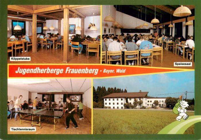 Haidmuehle Jugendherberge Frauenberg Koeppelstube Speisesaal Tischtennisraum – Ansichtskarte Haidmühle