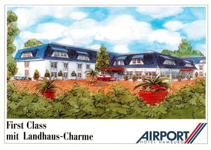 HAMBURG  CITY 
Airport Hotel Hamburg First Class mit Landhaus Charme – Ansichtskarte Hamburg