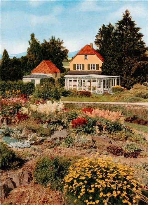 Rinteln Weser Blumenparadies Elfenborn Restaurant Cafe – Ansichtskarte Rinteln