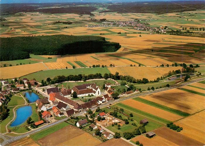 Heiligkreuztal Ehem Zisterzienserinnenkloster Fliegeraufnahme – Ansichtskarte Altheim