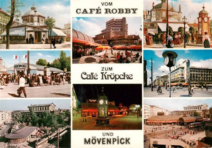 HANNOVER  CITY Vom Cafe Robby zum Cafe Kroepcke und Moevenpick – Ansichtskarte Hannover