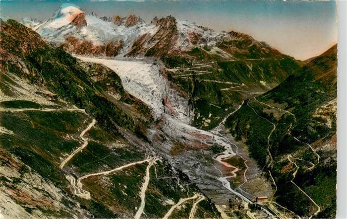 Gletscher Glacier Glaciar Furkastrasse Grimselstrasse – Ansichtskarte