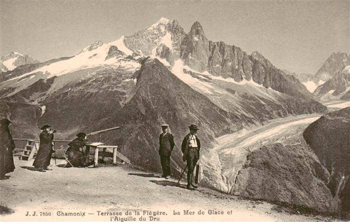 Gletscher Glacier Glaciar J.J. Nr. 7856 Chamonix Terasse de la Fl – Ansichtskarte