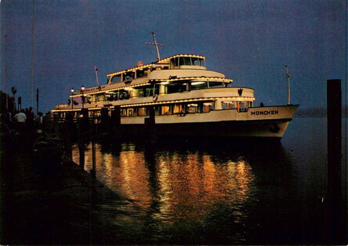 Schiffe Ships Navires Muenchen Bodensee-Flotte – Ansichtskarte