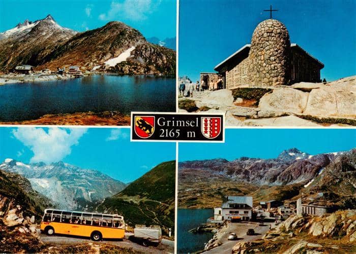 Postbus Omnibus Grimselpass Wallis-Bern – Ansichtskarte