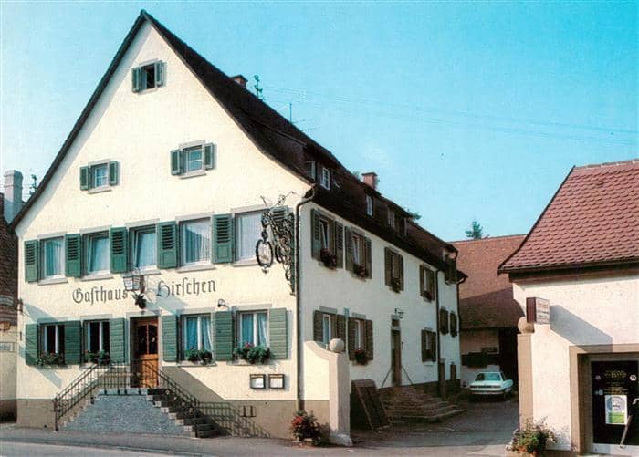 Lehen Freiburg Gasthaus Hirschen – Ansichtskarte Freiburg im Breisgau