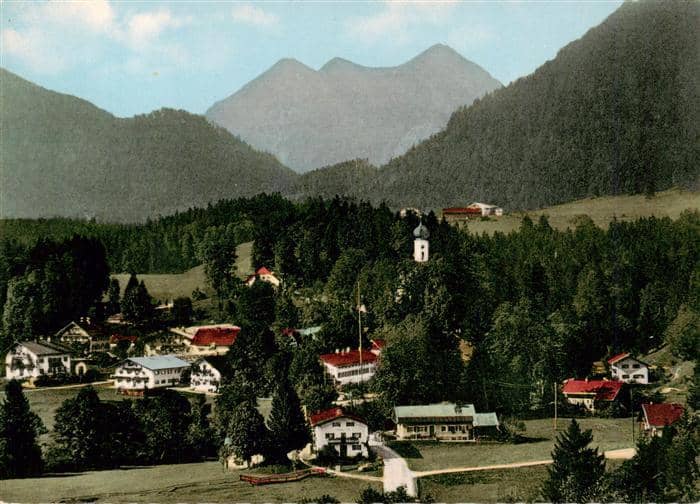 Jachenau Bad Toelz-Wolfratshausen Bayern Panorama – Ansichtskarte Jachenau