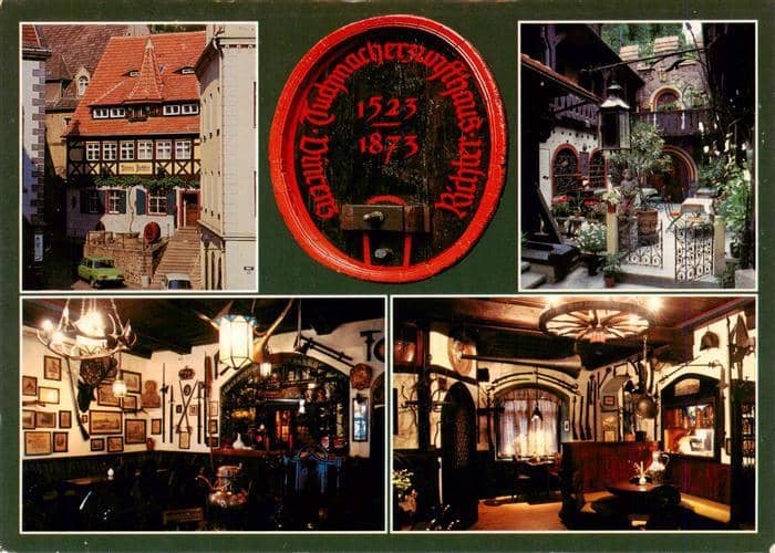 Meissen Elbe Sachsen Altdeutsche Weinschaenke Raritaetensammlung – Ansichtskarte Meißen