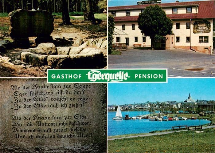 Weissenhaid Egerquelle Gasthof Pension Egerquelle Panorama – Ansichtskarte Weissenstadt