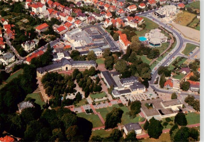 Nenndorf Bad Kurzentrum Fliegeraufnahme – Ansichtskarte Bad Nenndorf
