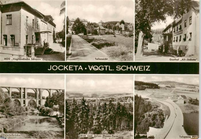 Jocketa HOG Vogtlaendische Schweiz Teilansicht Gasthof Alt Jocketa Elstertalbrue – Ansichtskarte Pöhl Vogtland