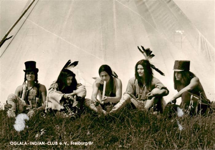 FREIBURG Breisgau BW Oglala Indian Club eV – Ansichtskarte Freiburg im Breisgau