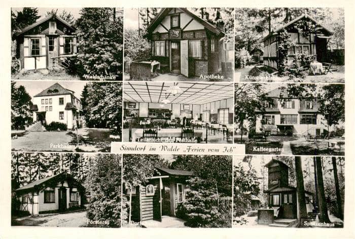 Klecken Harburg Rosengarten Nordheide Niedersachsen Simdorf-im-Walde Ferienheim – Ansichtskarte Rosengarten