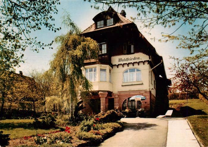 Zwieselberg Freudenstadt BW Hotel-Tannenhof Gaestehaus-Waldfrieden Schwarzwald T – Ansichtskarte Freudenstadt