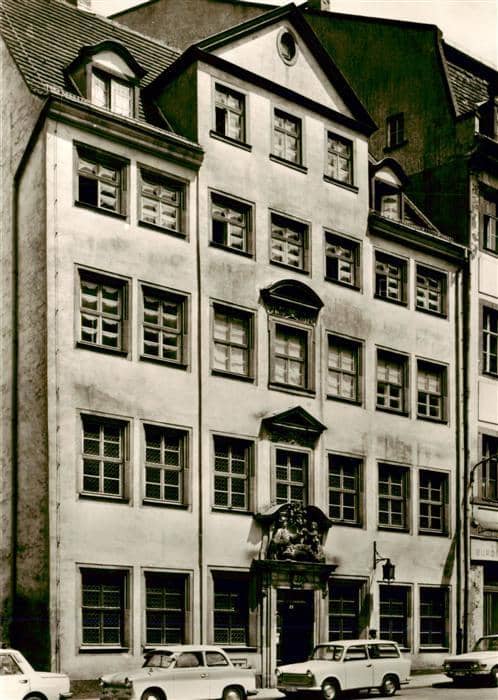 LEIPZIG Sachsen Kaffeebaum Gaststaette Renaissancefassade Barockportal Kaffeehau – Ansichtskarte Leipzig