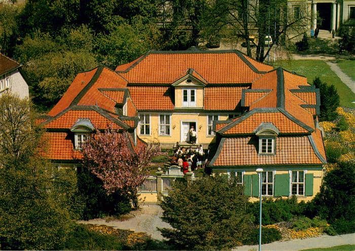 WOLFENBueTTEL Lessing-Haus Residenzstadt Historisches-Gebaeude Garten Park Frueh – Ansichtskarte Wolfenbüttel